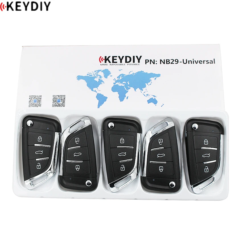 

5PCS/LOT, KEYDIY Original KD900K/D900+/URG200/KD-X2 Programmer NB Series Remote Control NB29 for Car Key