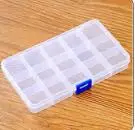 1 шт., 10, 15 отсеков, пластиковый чехол для таблеток, коробка для хранения ювелирных конфет, коробка для таблеток с витаминами, чехол для хранения, контейнер, нh 006 - Цвет: Синий