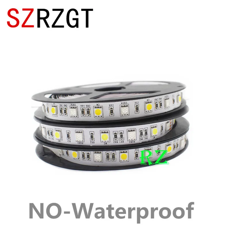 

LED Strip 5050 RGBW NO-Waterproof DC12V Flexible LED Light RGB + White / RGB + Warm White 60 LED/m 5m/lot.