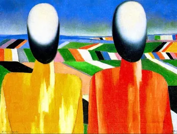 

High quality Oil painting Canvas Reproductions Peasants (1930) By Kazimir Malevich hand painted