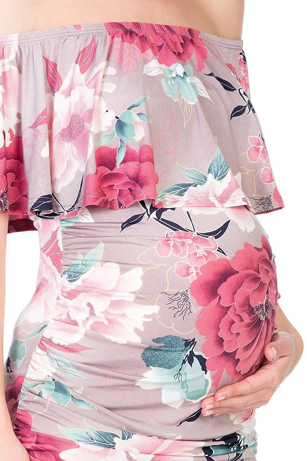 Shujin Материнство платья фотография женщина платье повседневное Pregnants платье удобный зеленый розовый цвет