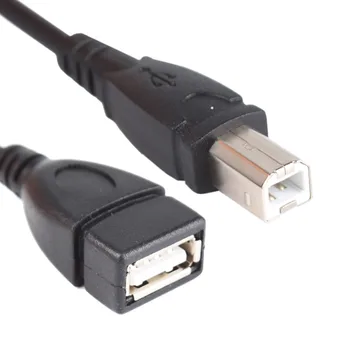 

50cm 1.5Ft USB 2.0 Type A Female to USB B Male Scanner Printer Extension Adapter Cable #260667