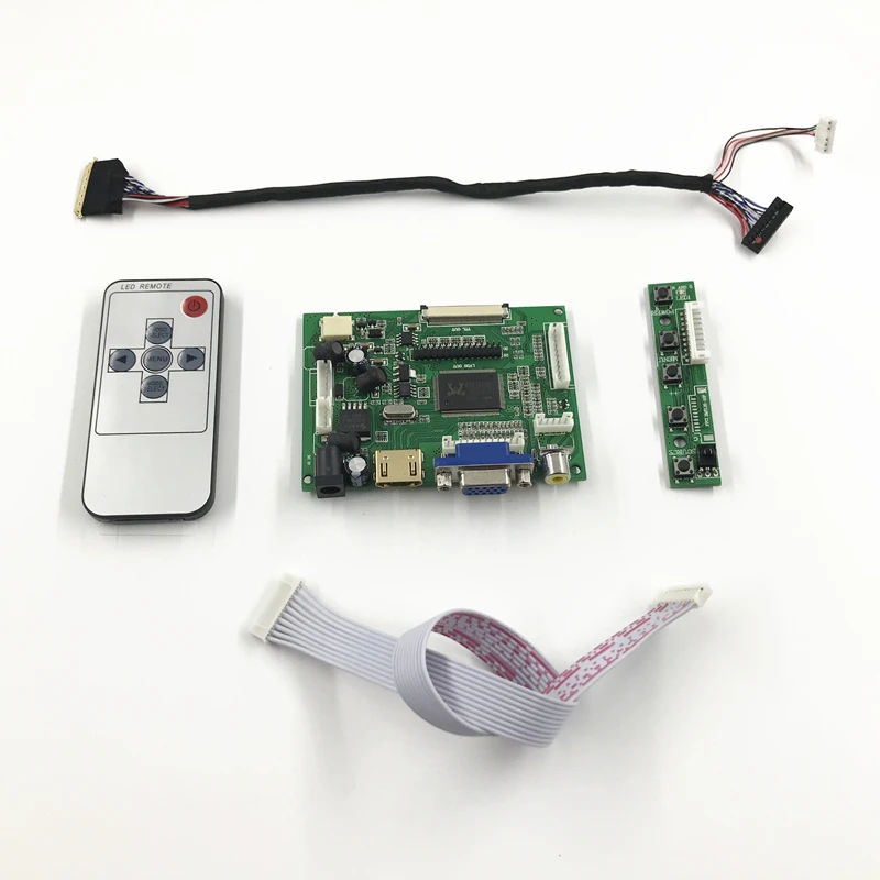 

RTD2660 Универсальный VGA 2AV, совместимому с HDMI ЖК-дисплей плата контроллера для 10,1 inch 1280X720 B101EW01 СВЕТОДИОДНЫЙ монитор комплект легко DIY