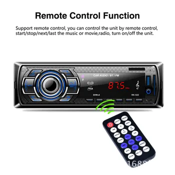 

Bluetooth Car Radio FM Aux Input Receiver SD USB Remote In-dash MP3 Multimedia Player Autoradio Audio Stereo Accessories 12V