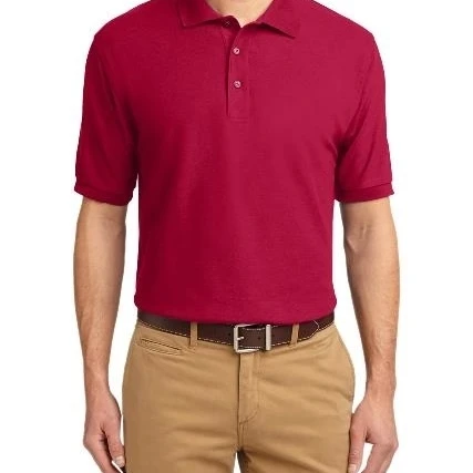 Port Authority K500 Mens Silk Touch Polo T-Shirt Red - 4XL (1)