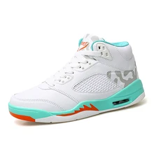 Мужская обувь; мужские баскетбольные кроссовки; zapatos hombre; 5 кроссовок в стиле ретро; спортивные Нескользящие дышащие баскетбольные кроссовки; обувь