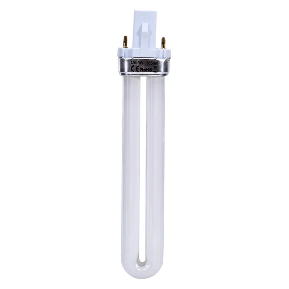 

9W UV Nail Lamp Light LED Nail Dryer Tube Replacement Art Nails Polish Manicure UV Gel Cure U-shape 365nm Nail Dryers Tools