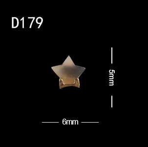 10 шт./партия, квадратный треугольный пентаграмма в японском стиле, янтарь с золотым ободом, имитация камня декорации аксессуары для ногтей, горный хрусталь - Цвет: D179