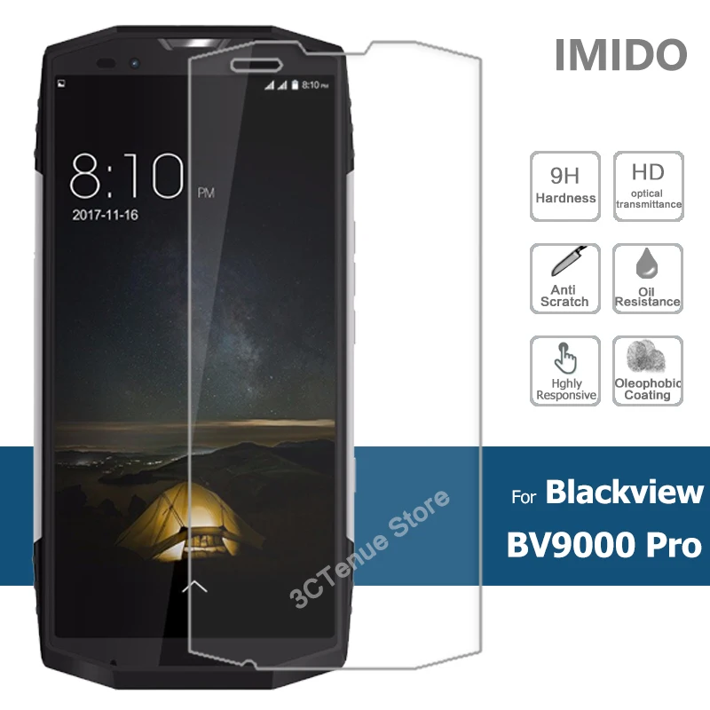 

9H Premium Glass Film For Blackview BV9000 Pro Front Tempered Glass Screen Protector Cover On Black View BV9000Pro BV 9000