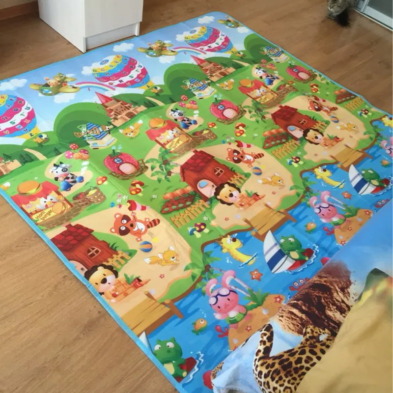 180cm Infant Play Mat Children Rugs Kids Carpet Double Side 180cm Infant Play Mat Children Rugs Kids Carpet Double Side Hy Farm Baby For Newborn Toys Px02 In Mats From Hobbies