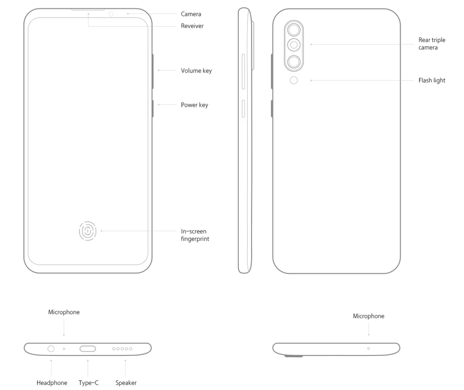 Глобальная прошивка Meizu 16XS 16 XS 6 Гб 64 Гб Смартфон Snapdragon 675 6,2 дюймов 48 МП Тройная камера AI фронтальная 16 МП 4000 мАч