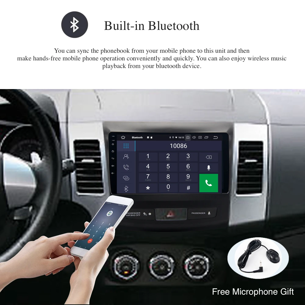 Clearance Android 9.0 2 Din GPS for Mitsubishi Outlander 2007 - 2012 Peugeot 4007 Car Radio PX6 DSP IPS HDMI 4Gb+64Gb RDS WIFI BT Free Map 2