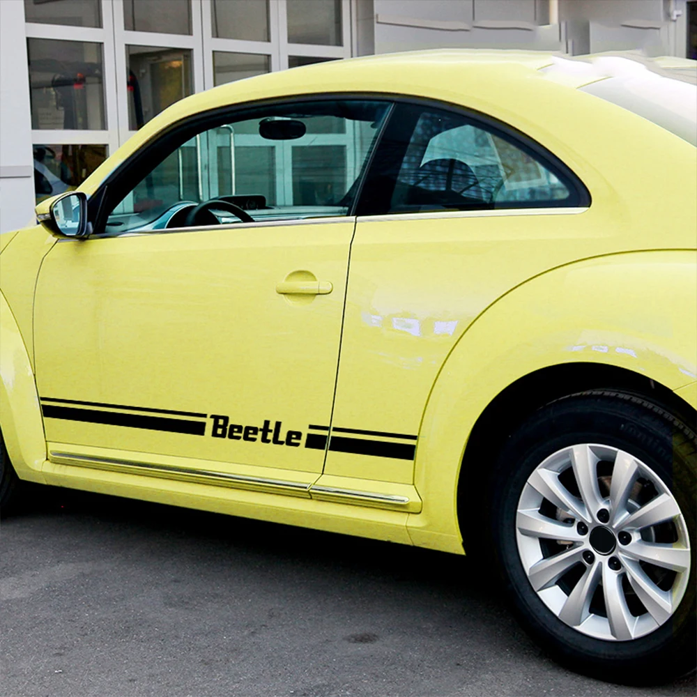 Для VW Beetle для Volkswagen Beetle автомобильный стикер для кузова настраиваемый автомобильный стикер для двери автомобиля s Наклейка для автомобиля-Стайлинг 2 шт. в комплекте