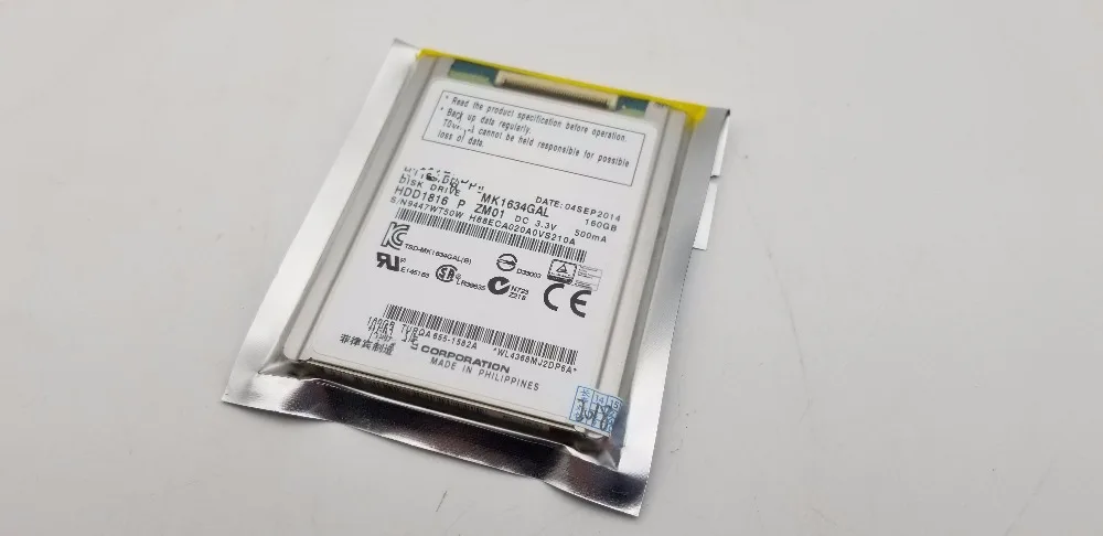 Совершенно новый жесткий диск для mk1634gal 1 8 &quotzif hdd c 7-го поколения 160 Гб 1-го a1237 |