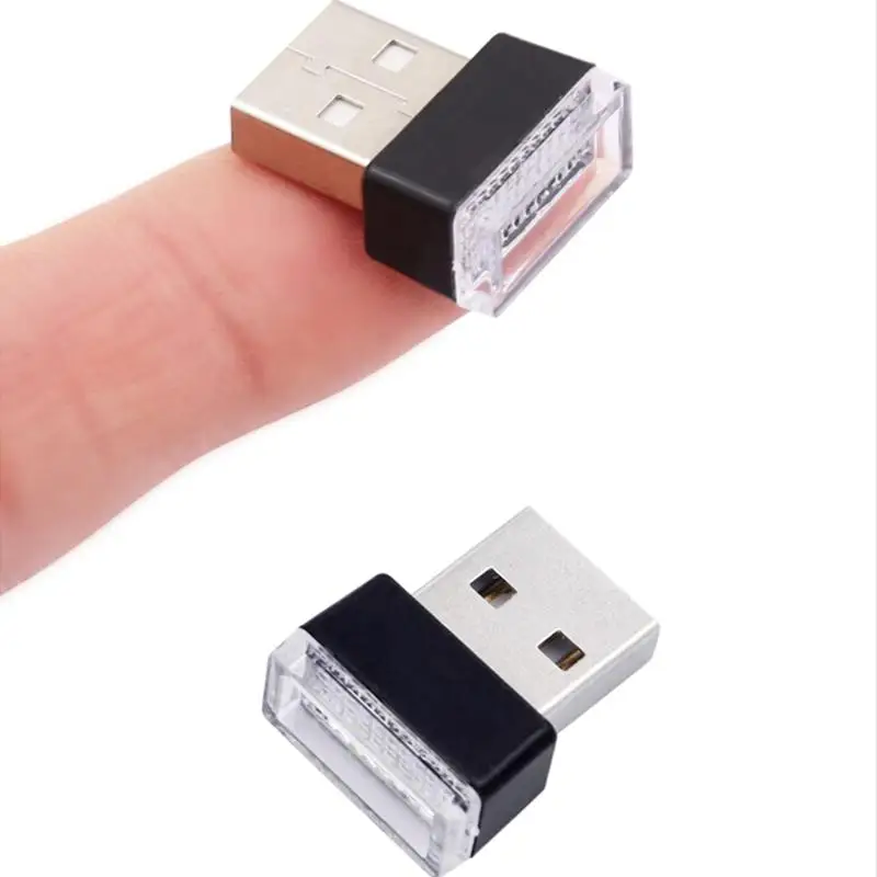USB Ночник LED интерьер автомобиля Атмосфера свет ноги лампа освещение украшение