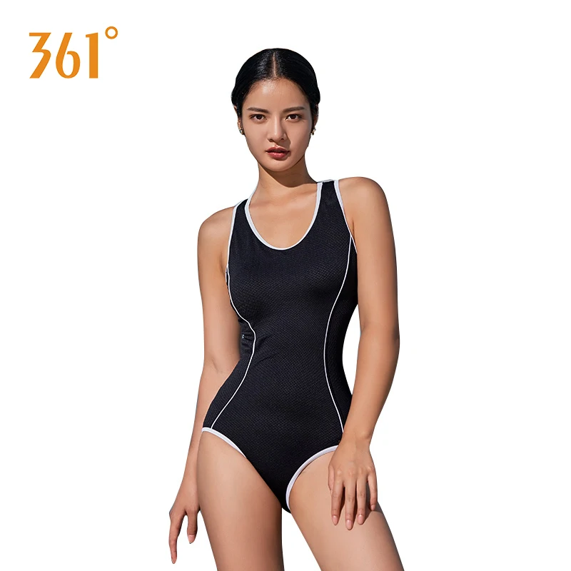 

361 Swimwear Women Sexy One Piece Swimsuit Triangle Solid Black Sport Swimsuits Push Up Hot Spring Bathing Suit for Girl Pool