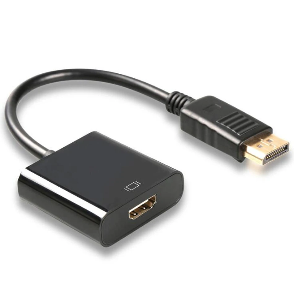 Displayport DP к HDMI Кабель-Адаптер штекер Женский позолоченый HD 1080 P конвертер адаптер