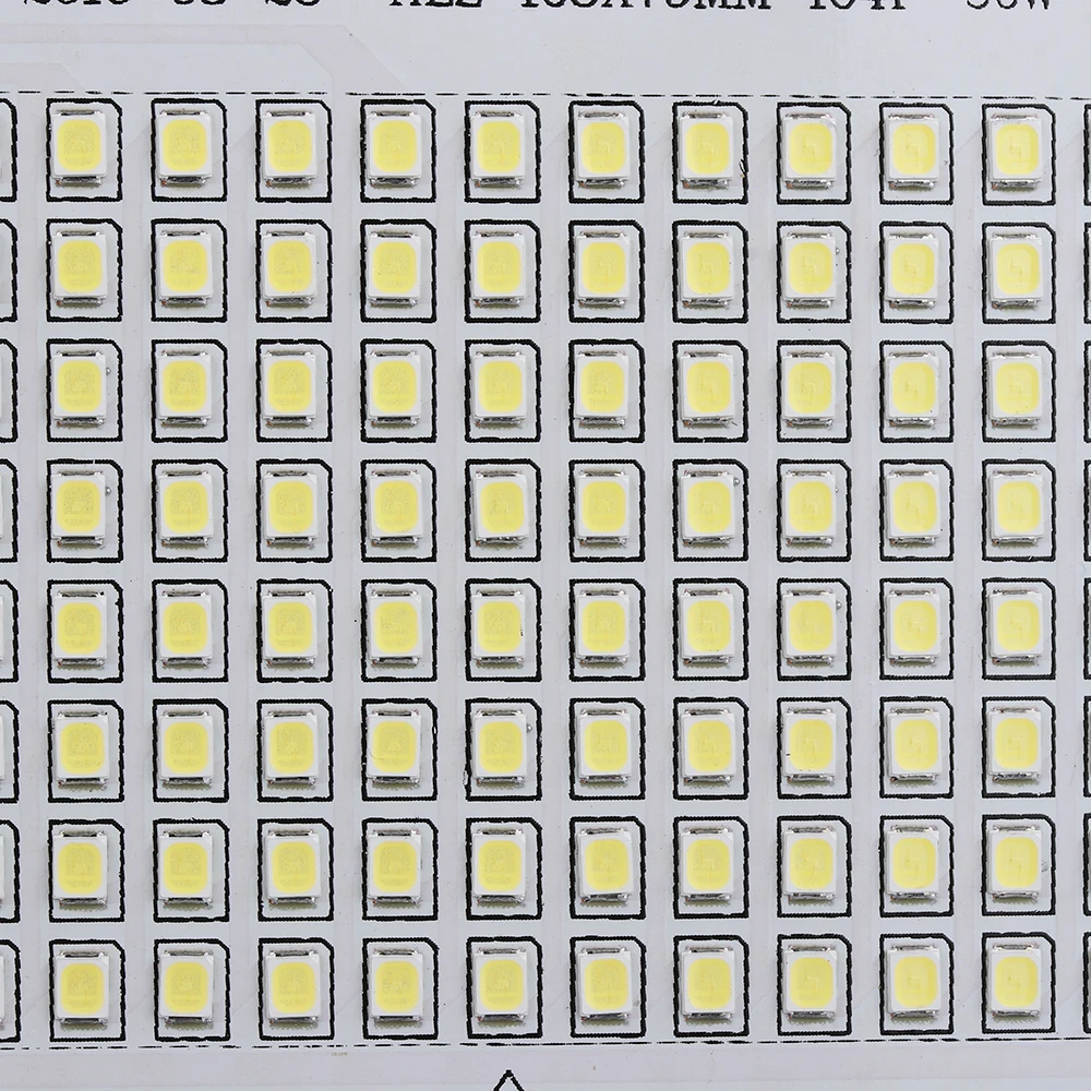 1 шт. SMD2835 чип-бисер Smart IC 220 В вход 10 Вт 20 Вт 30 Вт 50 Вт 100 Вт Светодиодный светильник DIY для наружного прожектора холодный белый теплый белый
