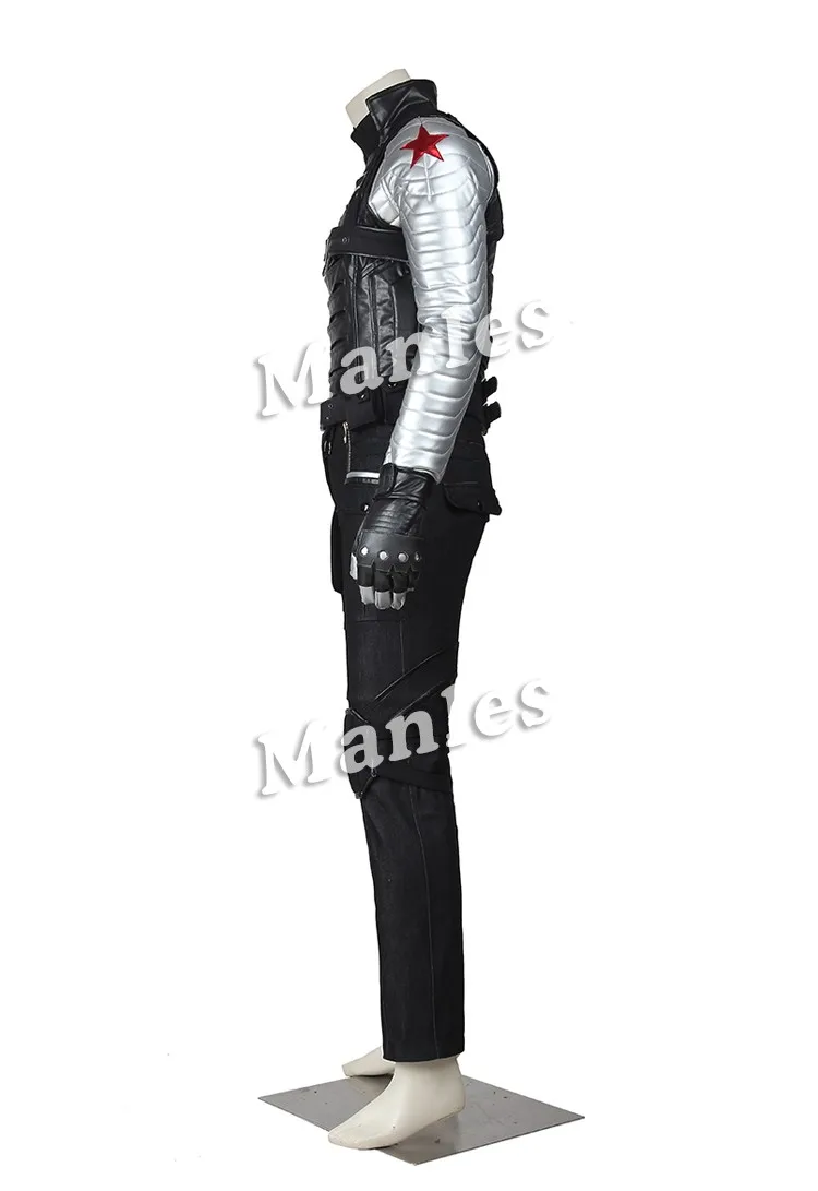 Зимний костюм воина Капитан Америка 2 Косплей Джеймс Бьюкенен баки Барнс костюм пальто наряд супергероя Хэллоуин индивидуальный заказ