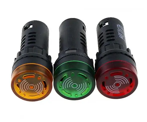 

10pcs AD16-22SM Flash buzzer LED light signal lamp Flash buzzer 12V 24V 36V 110V 220V 380V