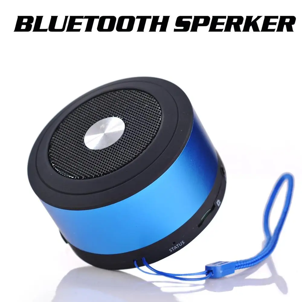 

Mini Metal Portable Card TF Memory Card Bluetooth Speaker Wireless Speaker Sound System Stereo 2.0 Music Surround Outdoor Travel