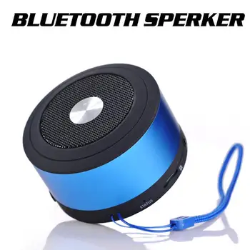 

Mini Metal Portable Card TF Memory Card Bluetooth Speaker Wireless Speaker Sound System Stereo 2.0 Music Surround Outdoor Travel
