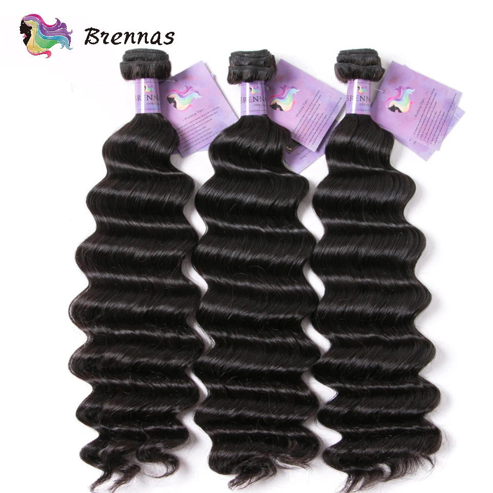 

Brazilian Hair Bundles Human Hair Extensions Loose Deep Wave Bundles 3pieces Bundles Deals Remy Hair Bundles Weft for women