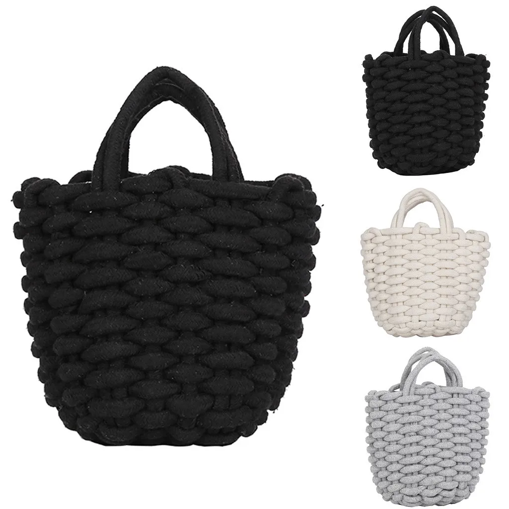 Женская плетеная сумка ручной работы маленькая мессенджер на плечо летний клатч