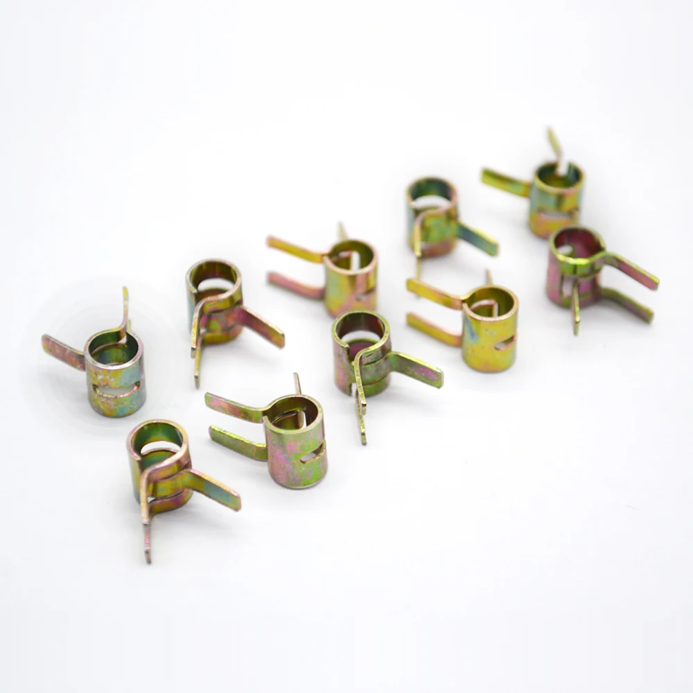 

10 Pieces Small Metal Fuel Clamp Fuel Clip D4.65mm For RC Airplane Model Fuel Tank