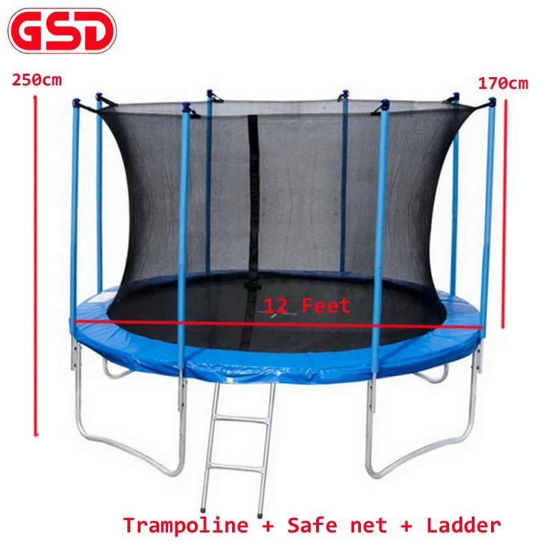 grip Schuldig Dwingend GSD High Quality 12 Feet/3.66M Diameter Spring Trampoline with Safe Net  Ladder Jumping Mat TUV GS CE Was Approved|springs trampoline|trampoline  trampolinetrampoline with net - AliExpress