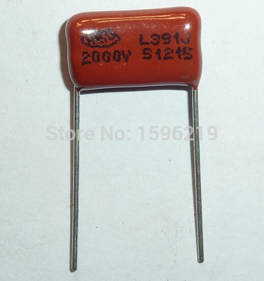 20 штук CBB конденсатор 391 2000 V 391J 2KV 390pF 0.39nF P15 CBB81 металлизированная полипропиленовая