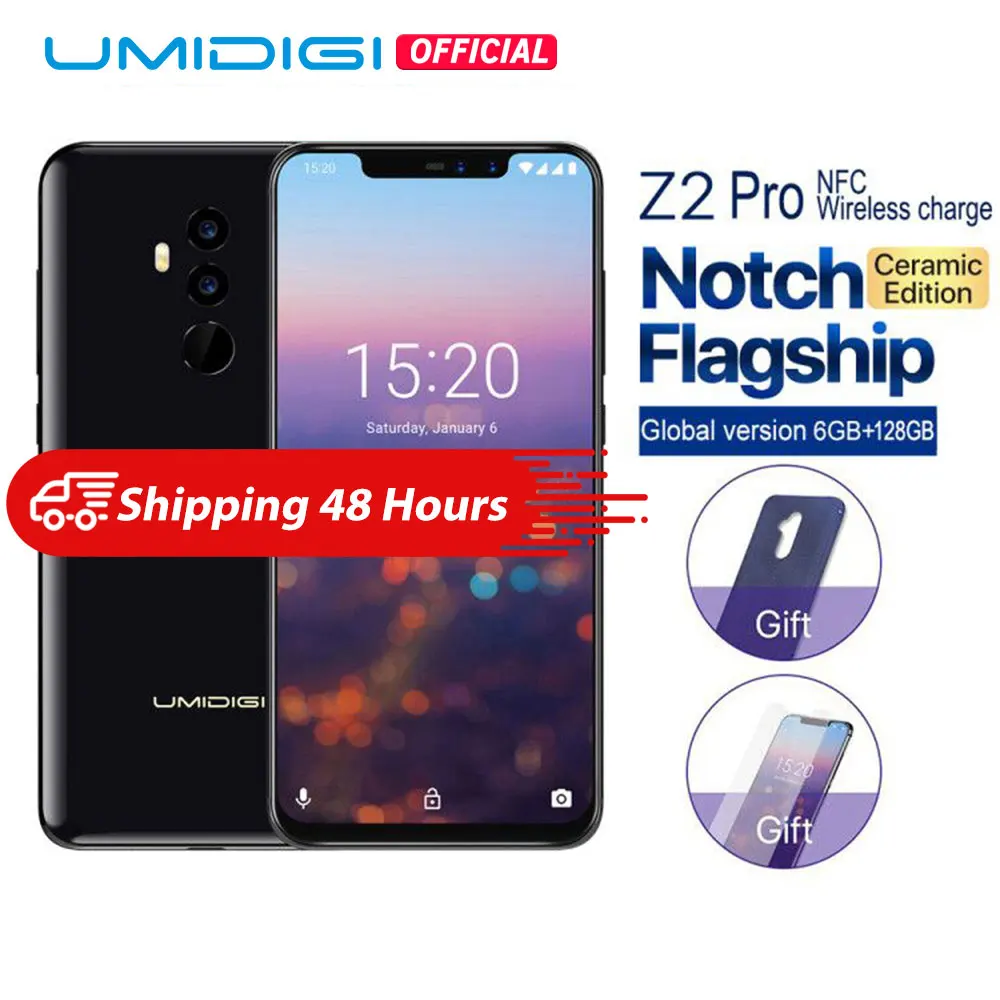 UMIDIGI Z2 Pro ceramic Edition 6 2 &quotполноэкранный Смартфон Android 8 1 Helio P60 ГБ + 128 Гб 16MP 4G LTE NFC