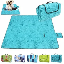 200x200 см водонепроницаемый складной коврик для пикника на открытом воздухе, Кемпинг, пляж, влагостойкое одеяло, портативный походный коврик, походный пляжный коврик