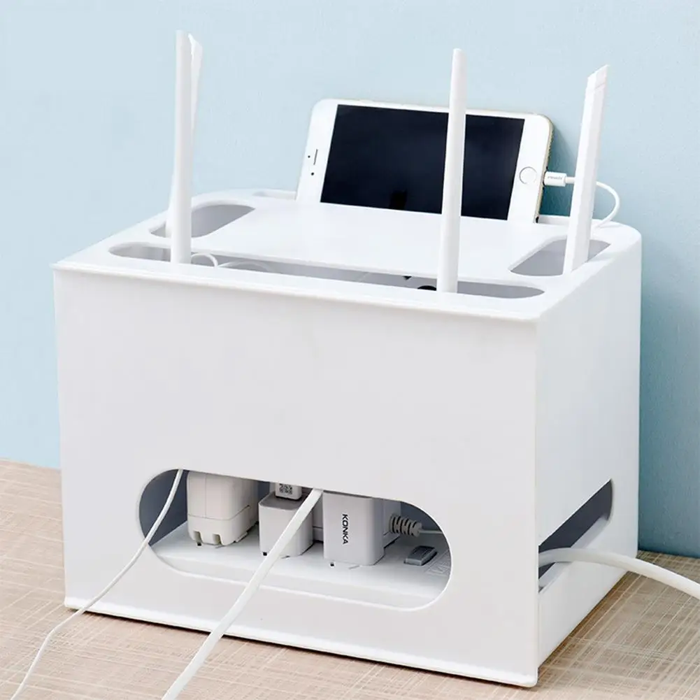 

HobbyLane Two Layer Drawer Wifi Router Storage Box For Wire Board Cable Organize Rack