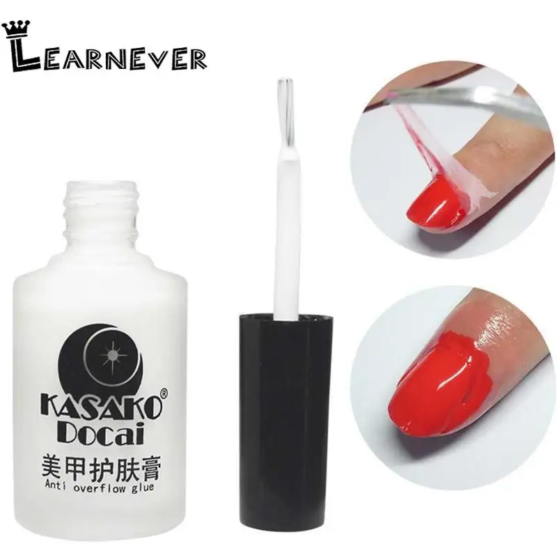 15ml Peel Off Liquid Nail Art Tape Latex Tape Finger Skin Protected Glue Base Coat Care Nail Art Palisade Cuticle Cream