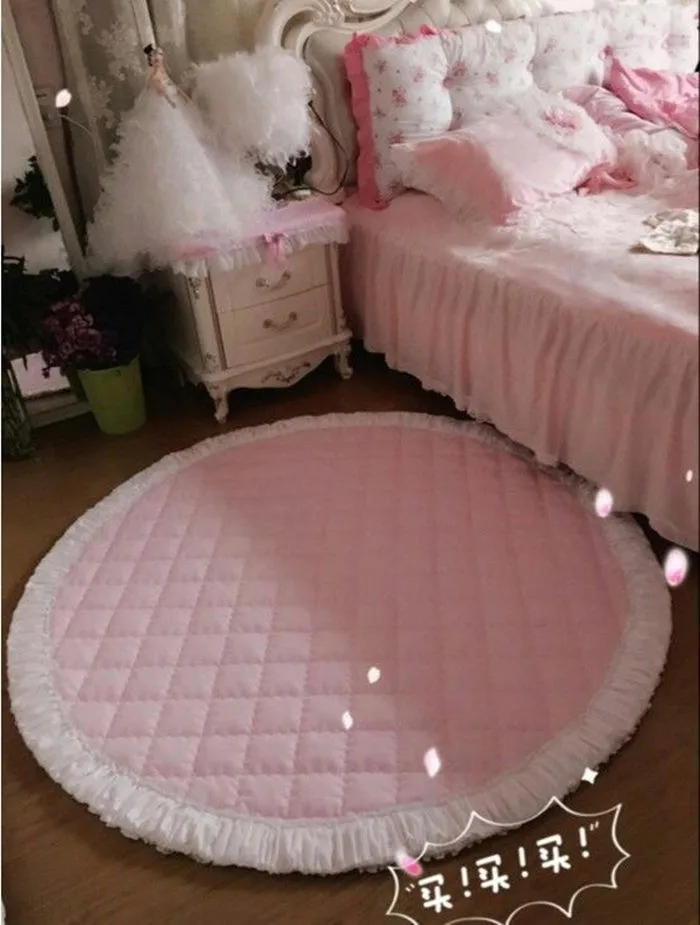 Ковер принцессы, розовый ковер для спальни, милый коврик для гостиной, детский коврик для ползания, мягкие свадебные декоративные коврики, коврики