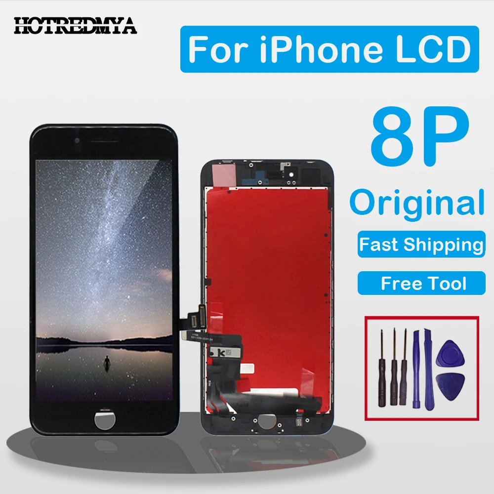

Original lcd For iPhone 8 Plus Screen Assembly With Frame 3D LCD Digitizer Display Mobile Phone Replacement LCDs