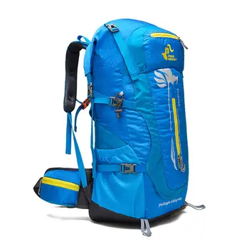 

Hot Sell 50L High Quality Nylon Bag Hiking Camping Backpack Traveling Rucksack Bags 2016 Free Shipping