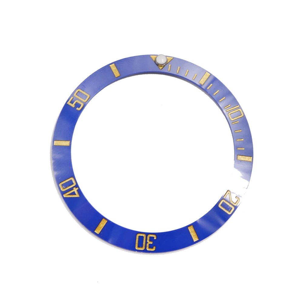 Rolamy Wholesale Replacement Blue With Gold Writings Ceramic Bezel 38mm Insert made for Submariner GMT 40mm 116610 LN Rolamy Wholesale Replacement Blue With Gold Writings Ceramic Bezel 38mm Insert made for Submariner GMT 40mm 116610 LN