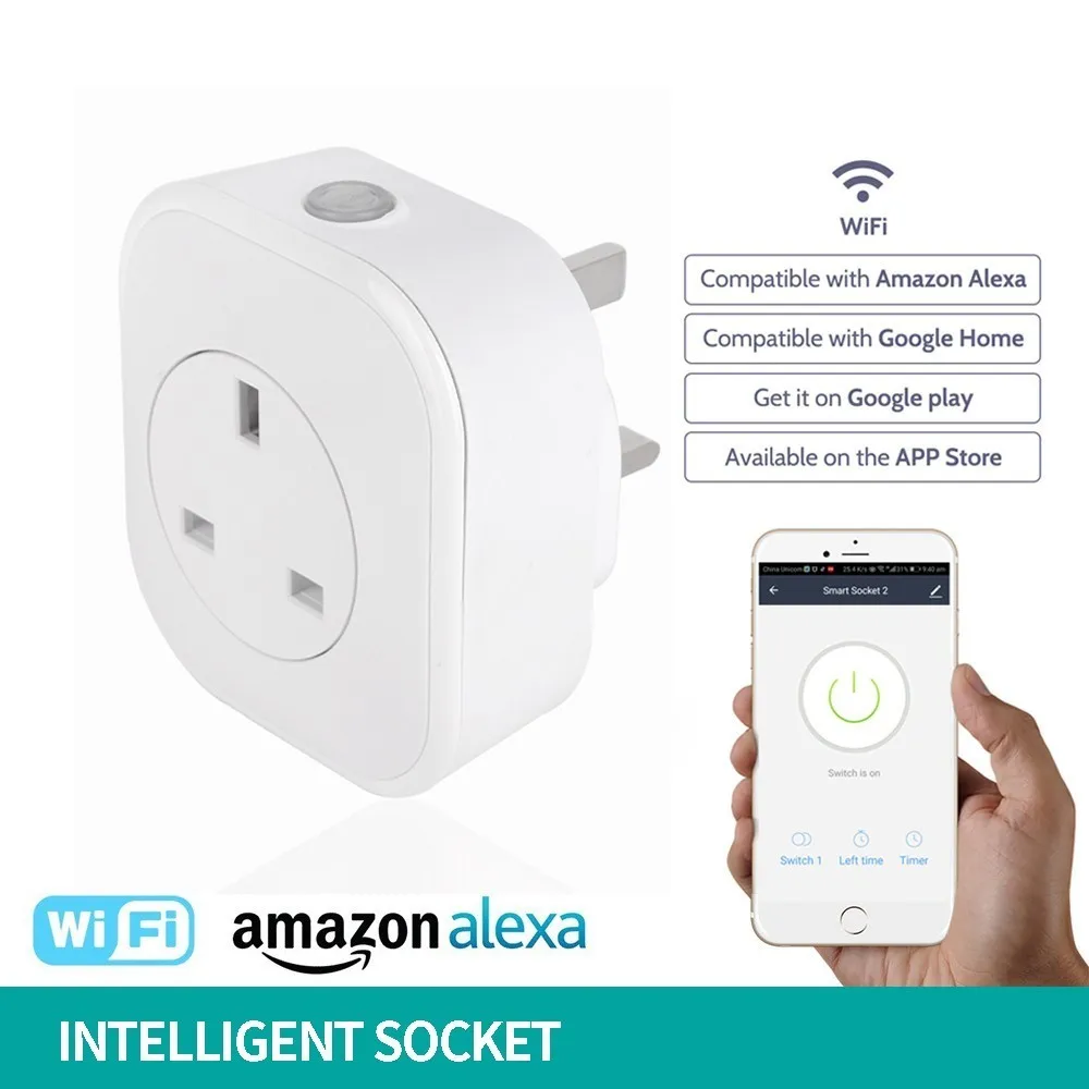 

Mobile Phone App Long-range Voice Timing Usb Remote Control British Standard pop Wifi Intelligence Socket livolo smart home