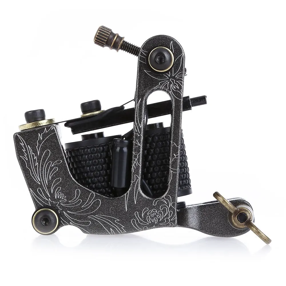 

New Arrival Coil Tattoo Machine 8 Wrap Coils Tatoo Gun Black Steel Tattoo Frame for Liner Shader Equipment Supply