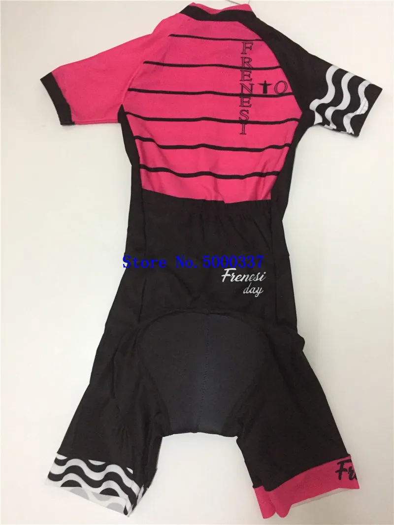 Pro Team триатлон костюм розовый женский короткий рукав Велоспорт Джерси Skinsuit комбинезон Майо Велоспорт Ropa ciclismo набор гель