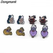 P3312 Dongmanli Cute Korea Steel Pierce Ear Stud kids Cute Earrings For Womens Enamel Earrings Party Jewelry Gifts Girls
