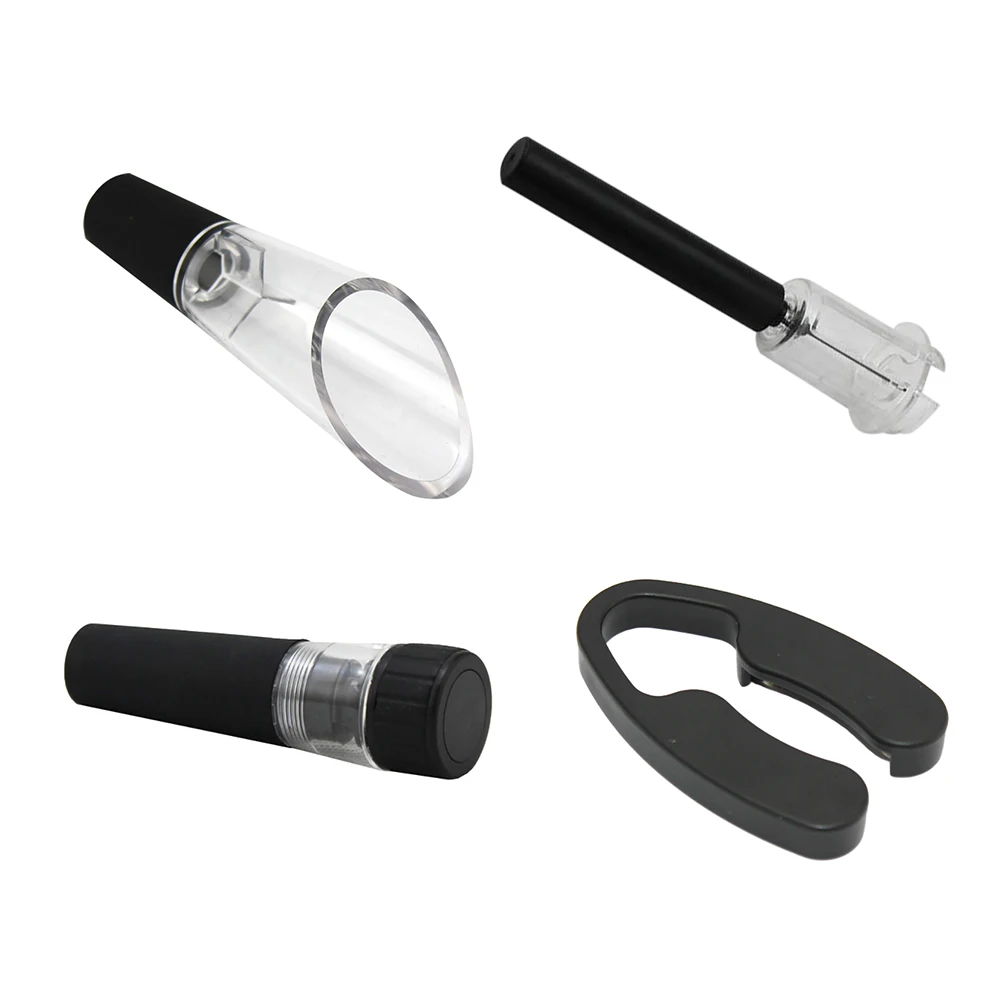 4 Pieces Air Pressure Wine Bottle Opener Cork Remover Set for Wine Lovers