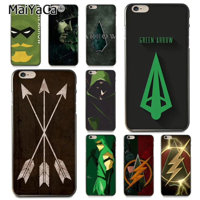 MaiYaCa американская ТВ серия Зеленая Стрела для iPhone 4S 5C 5S 6 6S 7 8 Plus X XR XS MAX черный