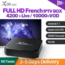 IP tv Box X96 mini SUB tv IP tv подписка Франция Araibc ТВ приемник Android 7,1 IP tv Франция Бельгия арабский голландский IP tv