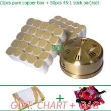 Wholesale and Retail new type thicken pure copper health beauty 45 1 moxa set