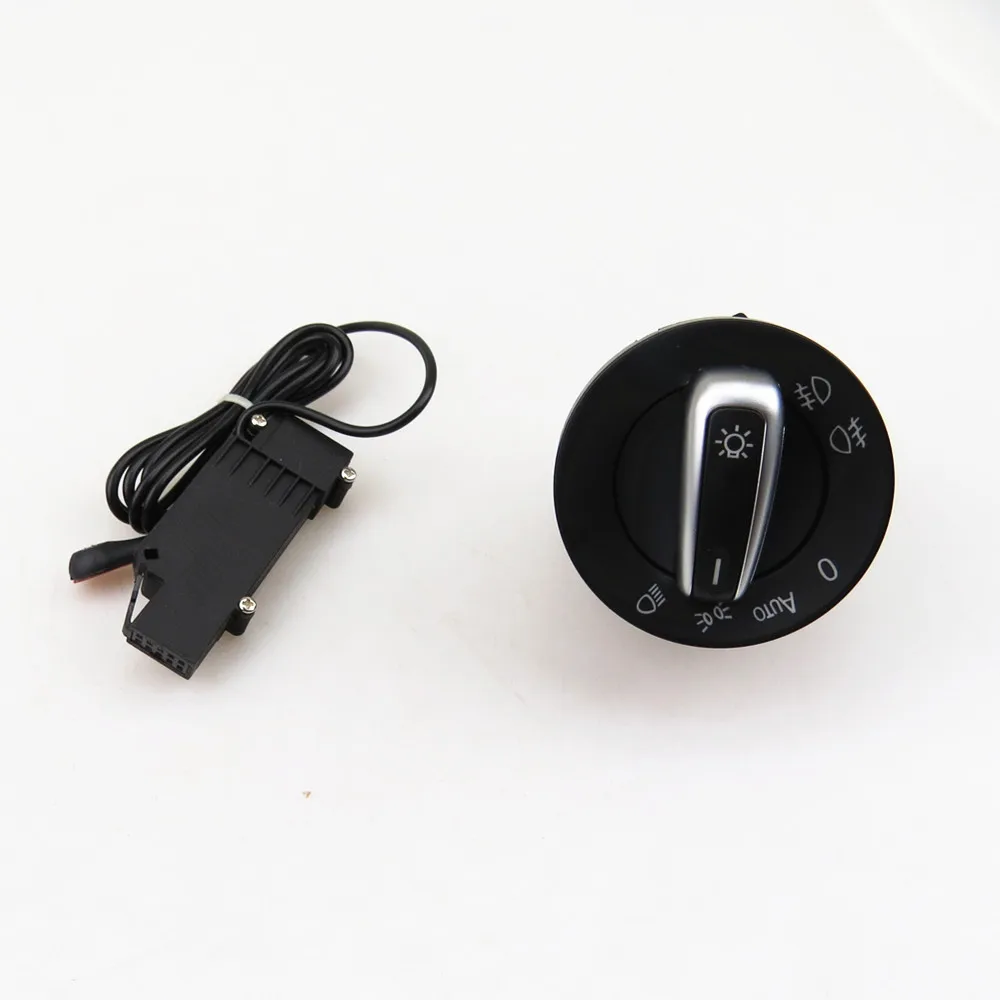 READXT Chrome Headlight Switch with auto Sensor light For VW Passat B6 3C Caddy Tiguan Touran