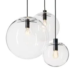 BLUBBLE стекло светодио дный светодиодные подвесные светильники блеск подвеска подвесной светильник прозрачный сферический Hanglamp спальни