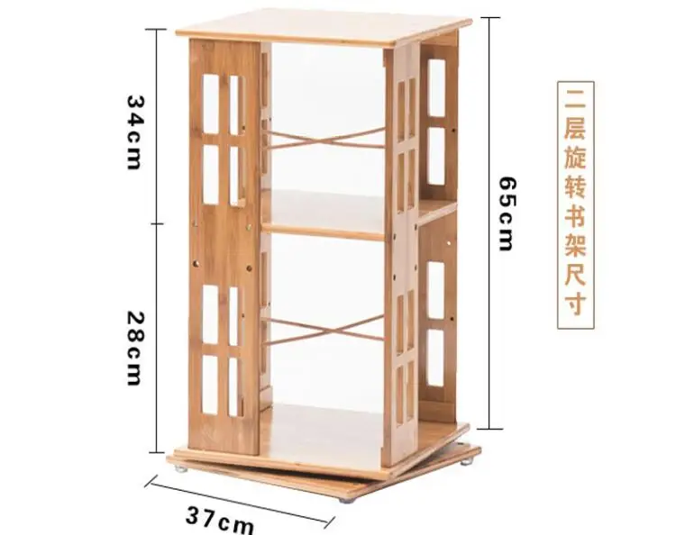 360 الروتاري سطح المكتب رف الخيزران المنزلية تخزين خزانة مكتب طالب رف